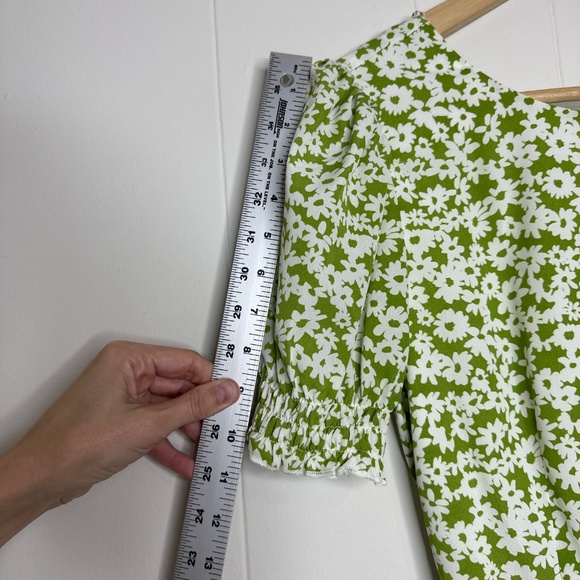 NWT Forever 21 Cute Summer dress, Size XS-S floral green - Picture 15 of 16